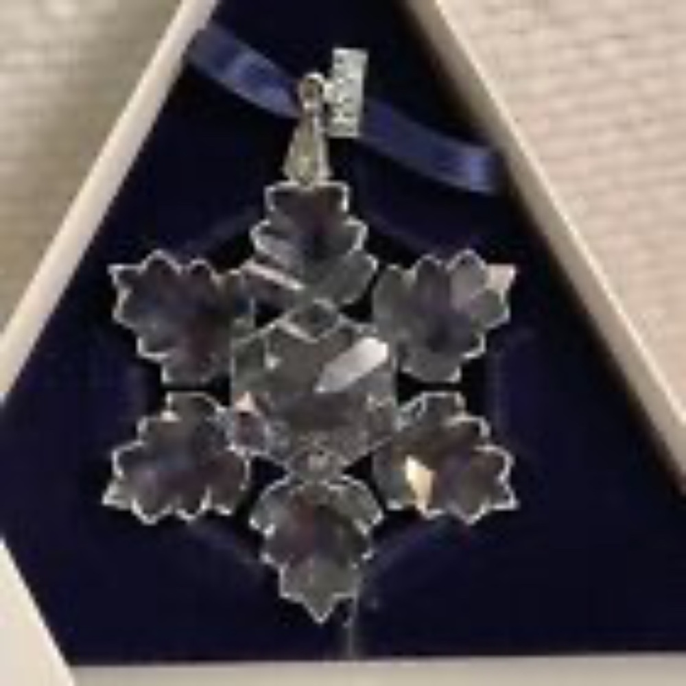 Swarovski 1996 Star Snowflake Ornament Mint Condition Original Box Austria